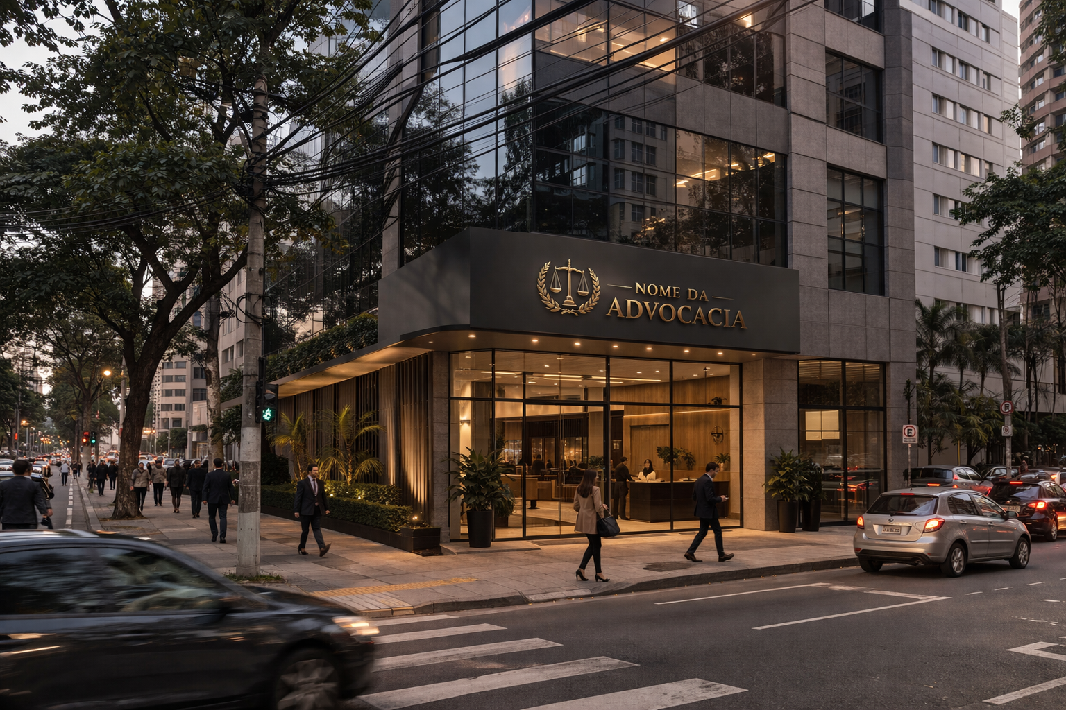 Fachada do escritório Nome da Advocacias